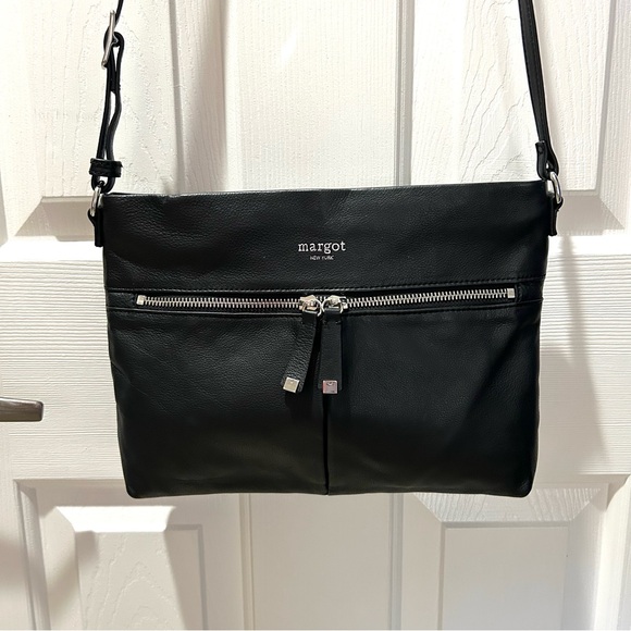Like New Margot Black Leather Crossbody used a few times. Perfect size & cond. - Picture 8 of 10